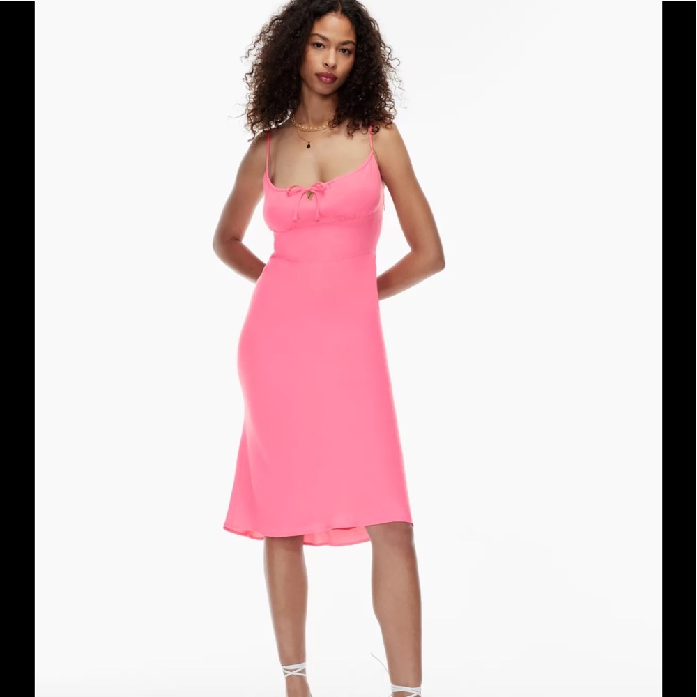 Aritzia Wilfred Bellow Midi Dress - Candy Drop